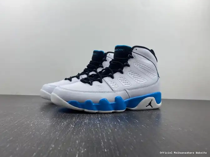 Official Maikesneakers Blue Air Jordan 9 Powder FQ8992-101 0522